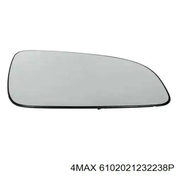 6102021232238P 4max elemento espelhado do espelho de retrovisão direito