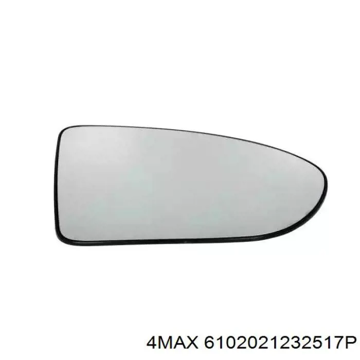 Зеркальный элемент зеркала заднего вида правого на Nissan Qashqai I 