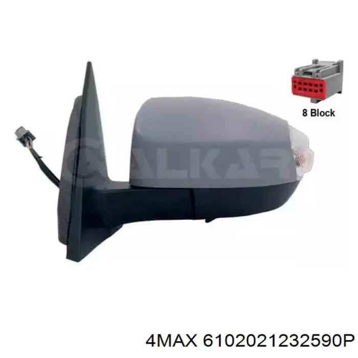 Стекло зеркала заднего вида, правого FPS FP2812M12 цена, от 8.40 USD