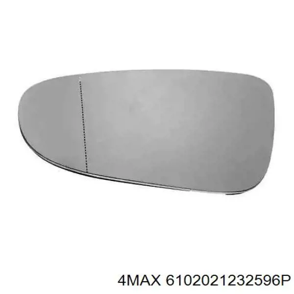 6102021232596P 4max elemento espelhado do espelho de retrovisão esquerdo
