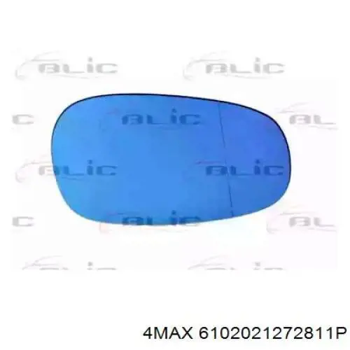 6102-02-1272811P 4max зеркальный элемент зеркала заднего вида правого