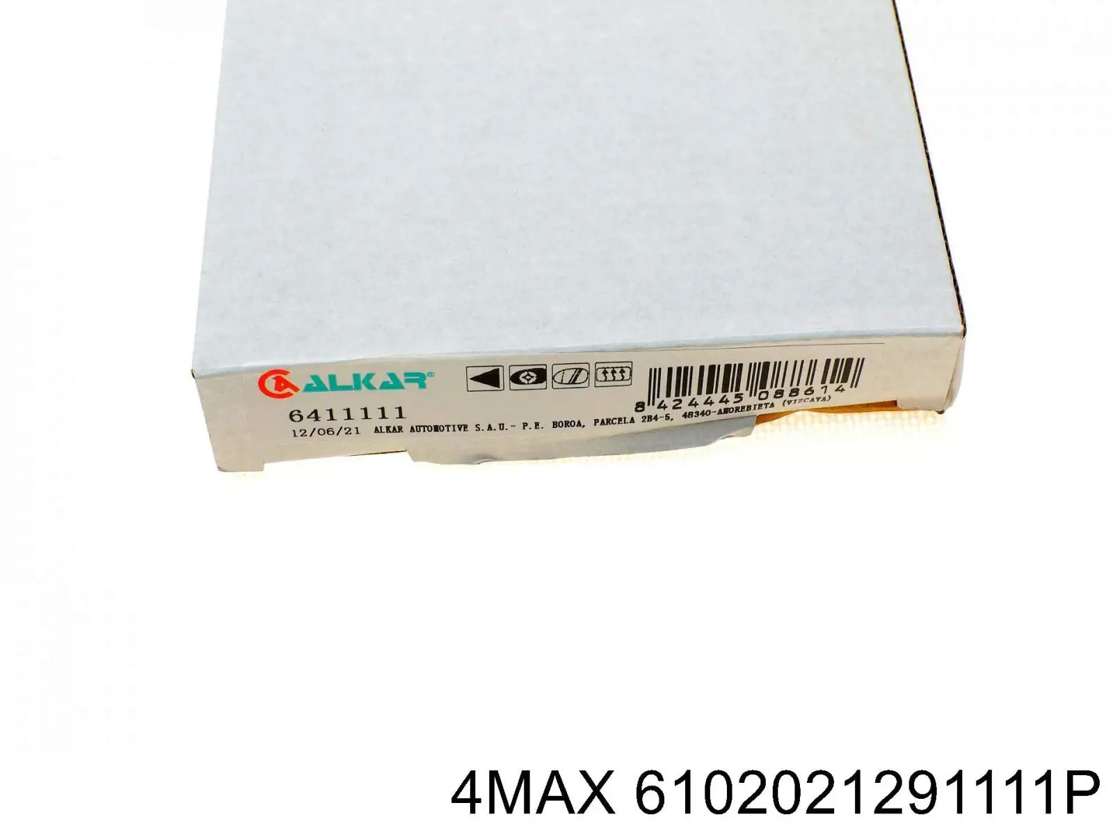 Стекло левого зеркала заднего вида 6102021291111P 4max