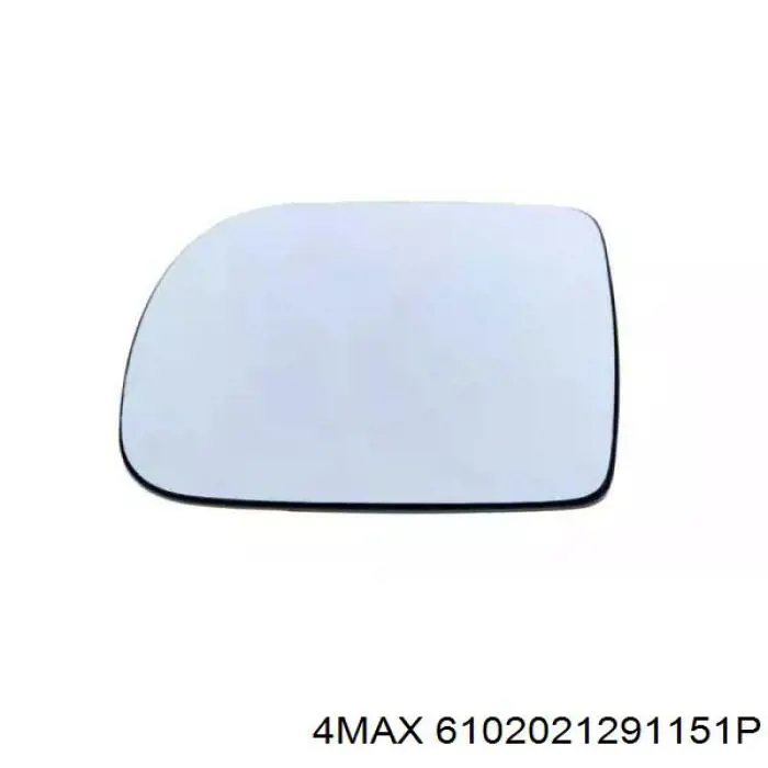 6102021291151P 4max elemento espelhado do espelho de retrovisão esquerdo