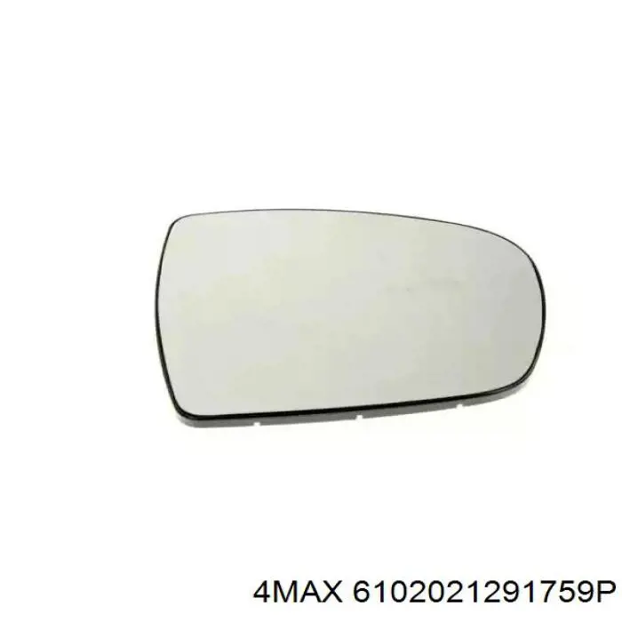 6102021291759P 4max elemento espelhado do espelho de retrovisão esquerdo