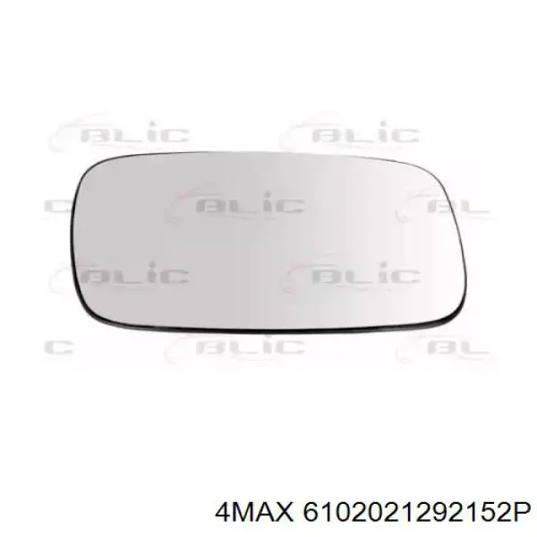 Зеркальный элемент зеркала заднего вида правого на Volkswagen Caddy II 