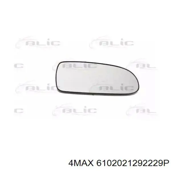 555655-E Polcar зеркальный элемент зеркала заднего вида правого