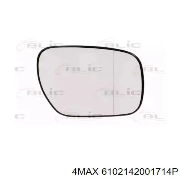 Зеркальный элемент зеркала заднего вида правого на Mazda CX-9 TB