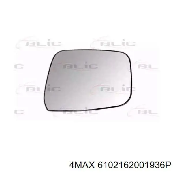6102-16-2001936P 4max зеркальный элемент зеркала заднего вида правого