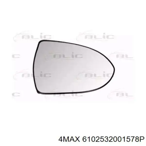 Зеркальный элемент зеркала заднего вида правого 6102532001578P 4max