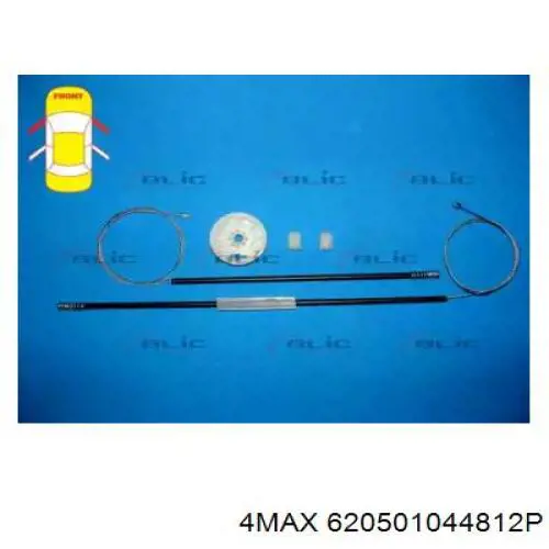 Механизм стеклоподъемника двери передней правой 620501044812P 4max