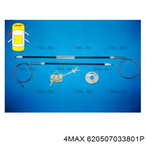 Механизм стеклоподъемника двери передней левой 620507033801P 4max