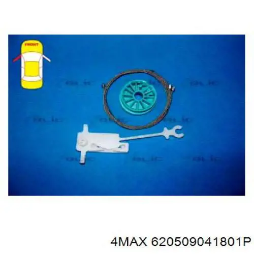 Mecanismo de elevalunas, puerta delantera izquierda 620509041801P 4max