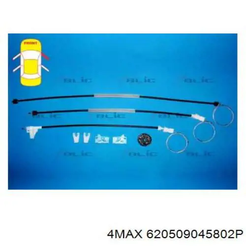 Механизм стеклоподъемника двери передней правой 8200017904 Renault (RVI)