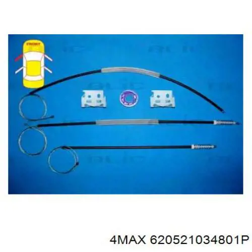 Механизм стеклоподъемника двери передней левой 620521034801P 4max