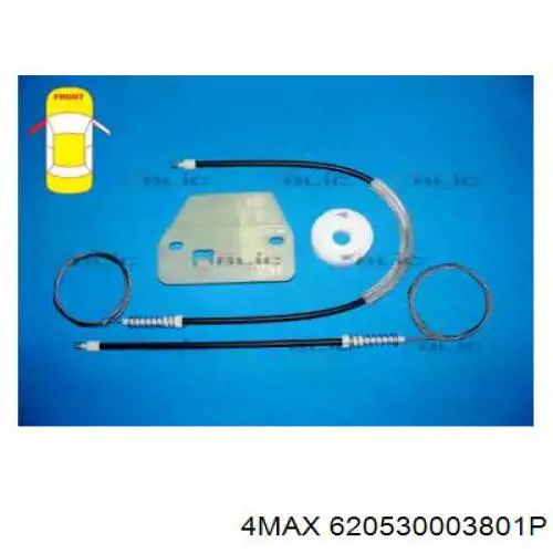 Механизм стеклоподъемника двери передней левой 620530003801P 4max