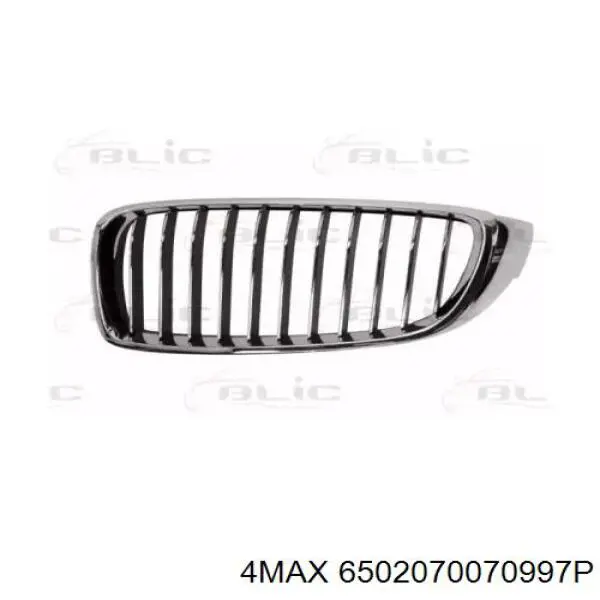 6502070070997P 4max Решетка радиатора левая