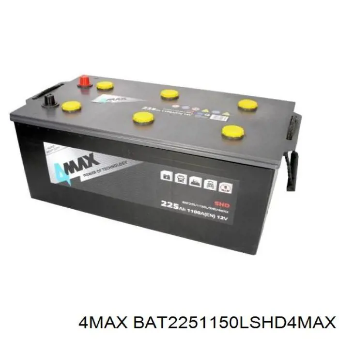Аккумулятор автомобильный 4max BAT2251150LSHD4MAX цена, от 259.84 USD