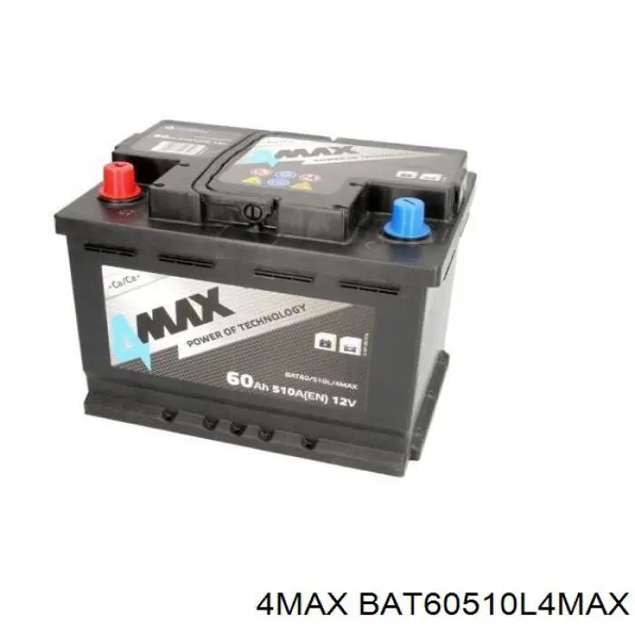 Аккумулятор автомобильный 4max BAT60510L цена, от 67.05 USD