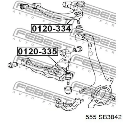 Купить SB3842 555 Нижняя шаровая опора