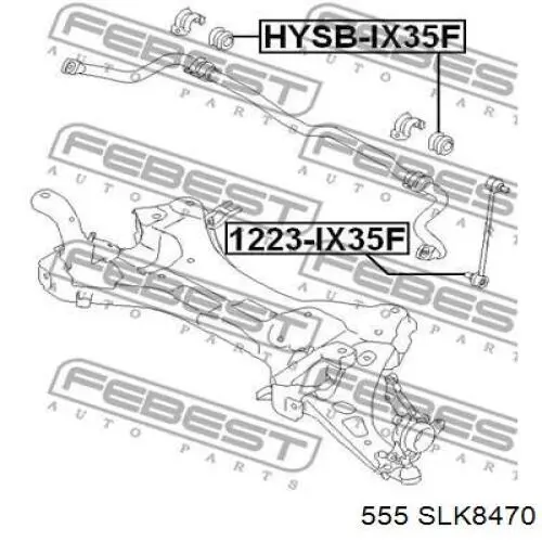 Тяга переднего стабилизатора 555 SLK8470 цена, от 11.46 USD