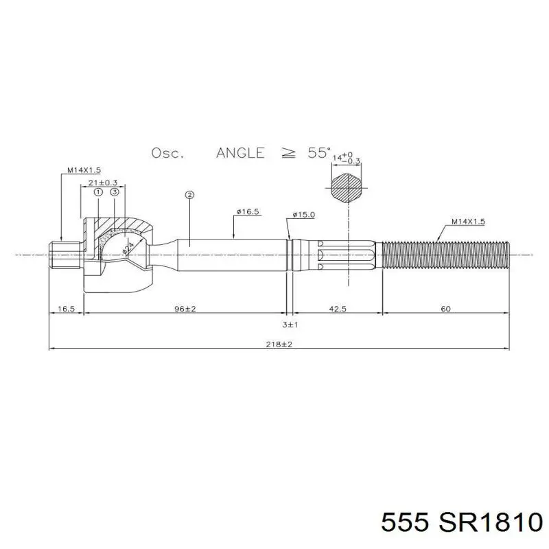 Рулевая тяга 555 SR1810 цена, от 16.31 USD
