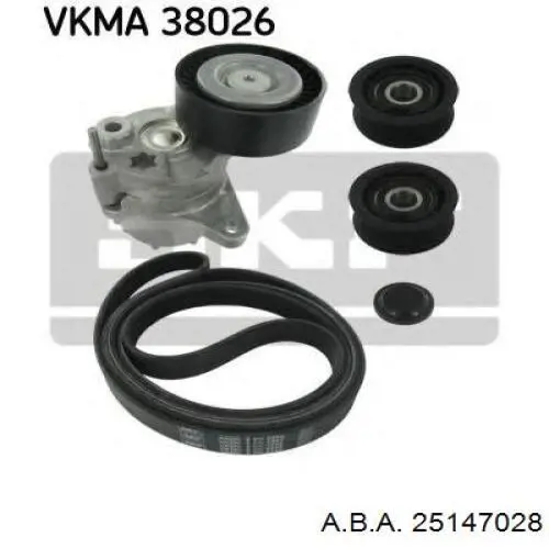 Натяжной ролик 25147028 A.b.a