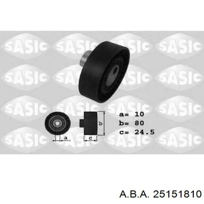 Паразитный ролик приводного ремня A.b.a 25151810 цена, от 16.57 USD
