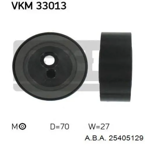 Паразитный ролик приводного ремня A.b.a 25405129 цена, от 20.77 USD