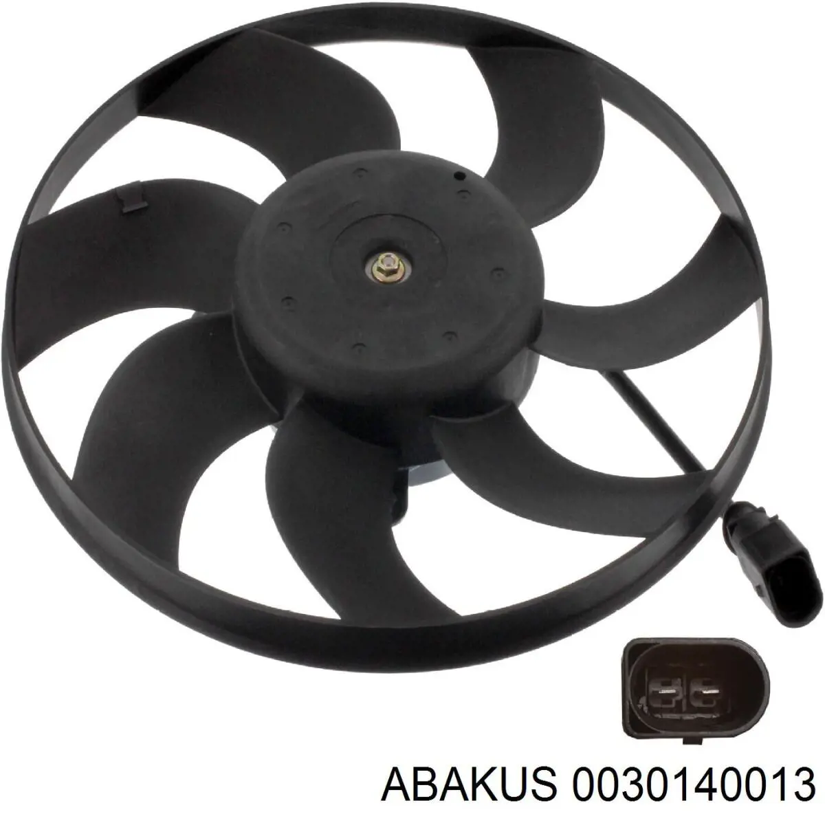 003-014-0013 Abakus диффузор радиатора охлаждения, в сборе с мотором и крыльчаткой