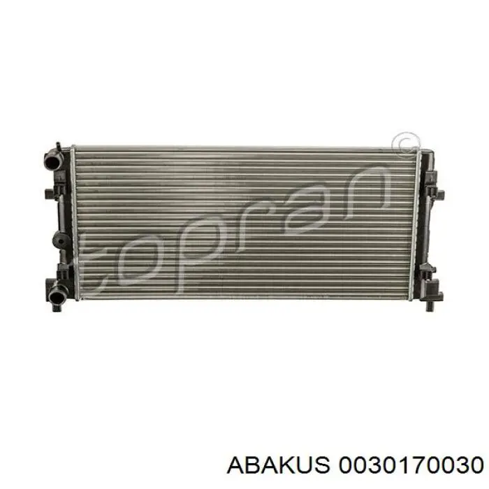 Radiador refrigeración del motor 0030170030 Abakus