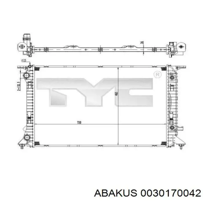 Радиатор 8K0121251AG Market (OEM)