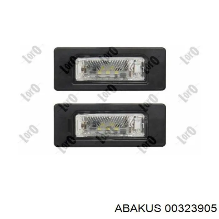 00323905LED Abakus lanterna da luz de fundo de matrícula traseira