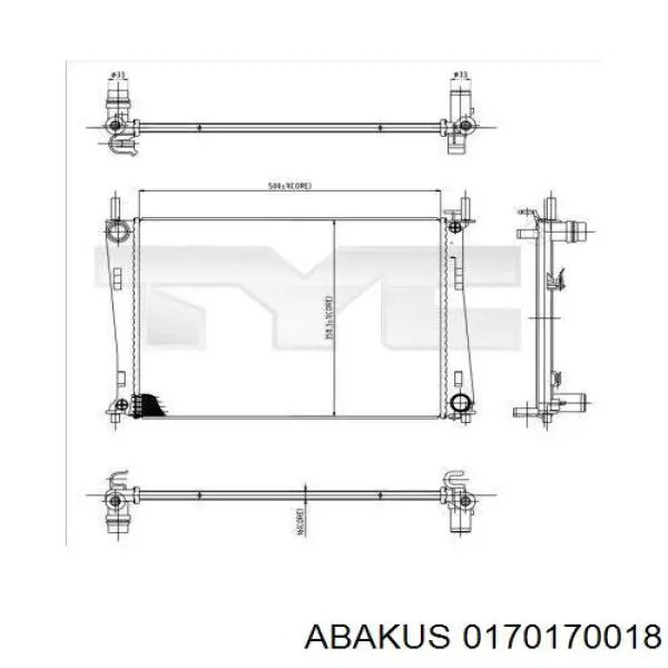 Радиатор R12119 Sato Tech