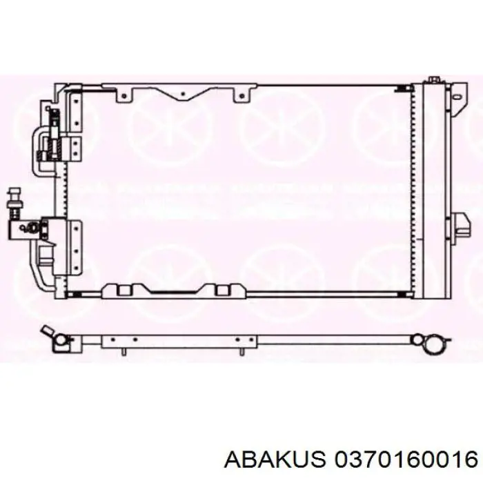 037-016-0016 Abakus радиатор кондиционера