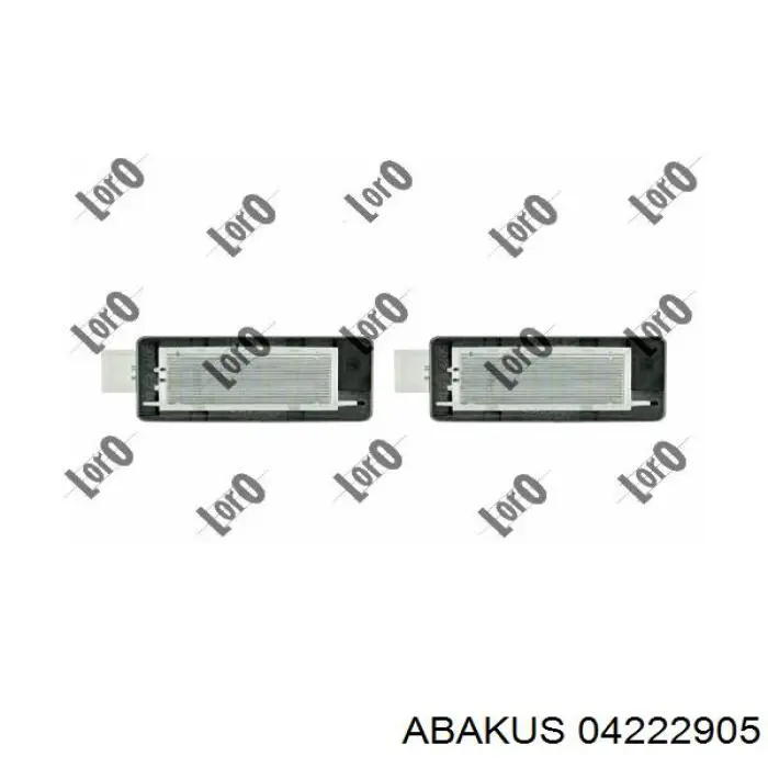 042-22-905 Abakus lanterna da luz de fundo de matrícula traseira