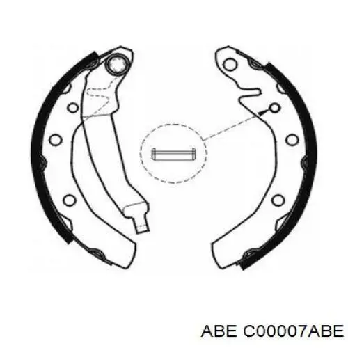 Колодки тормозные задние барабанные ABE C00007ABE