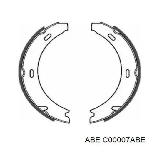 Задние барабанные колодки C00007ABE ABE