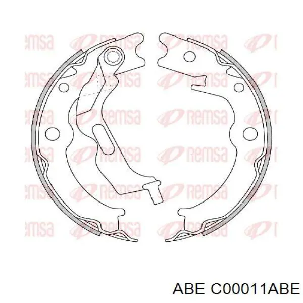 Колодки ручника C00011ABE ABE