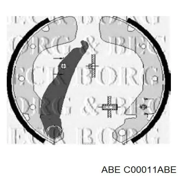 Колодки ручника/стоянкового гальма C00011ABE ABE
