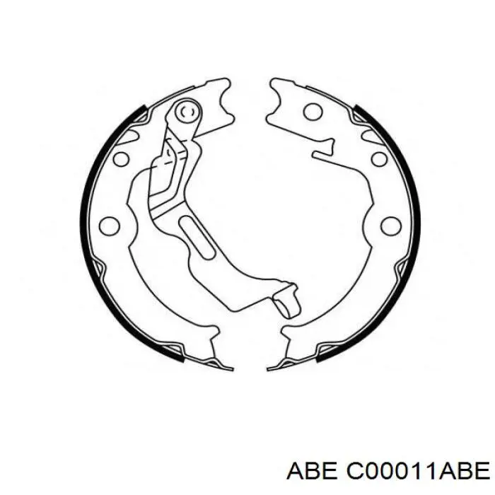 Колодки ручника/стоянкового гальма C00011ABE ABE