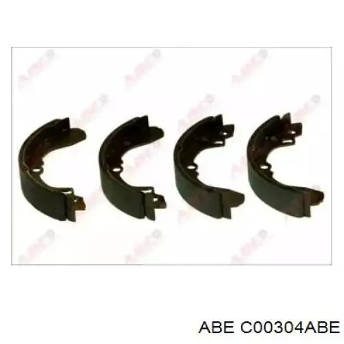 Купить C00304ABE ABE Задние барабанные тормозные колодки