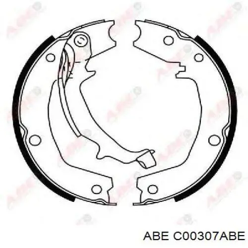 Задние барабанные колодки C00307ABE ABE