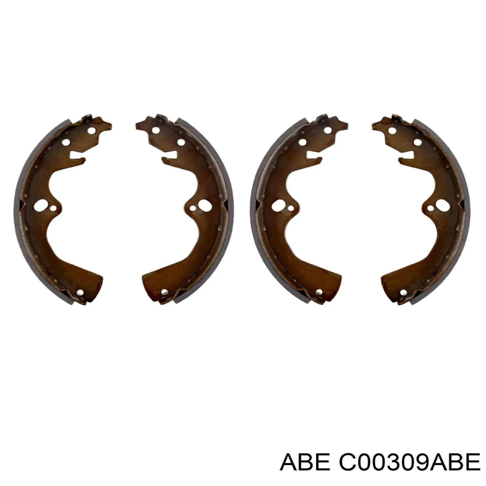 Купить C00309ABE ABE Задние барабанные тормозные колодки