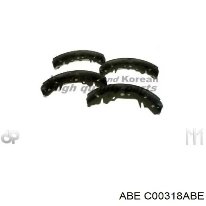 C00318ABE ABE Барабанные тормозные колодки