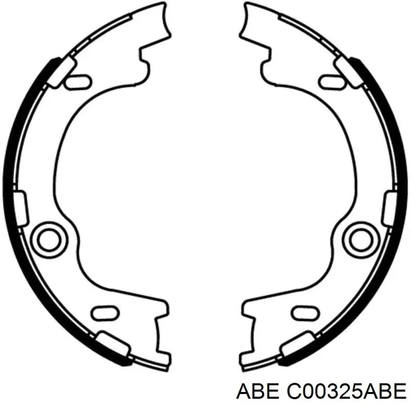 Колодки ручника/стоянкового гальма C00325ABE ABE