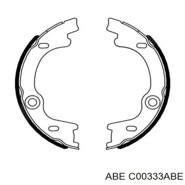 Колодки ручника C00333ABE ABE