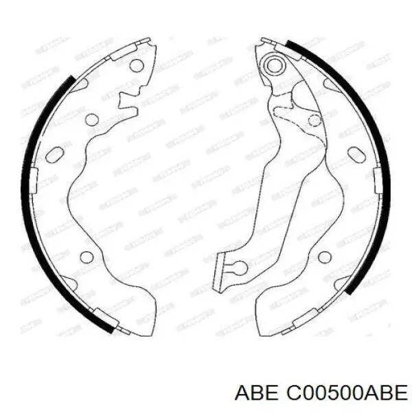 Тормоза рабочие задние ножные и тормозные барабаны ABE C00500ABE цена, от 21.74 USD
