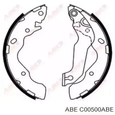 Задние барабанные колодки C00500ABE ABE