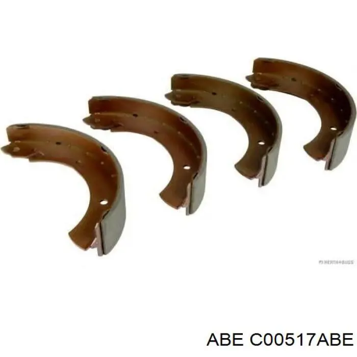 Купить C00517ABE ABE Задние барабанные тормозные колодки
