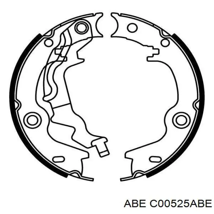 Колодки ручника/стоянкового гальма C00525ABE ABE